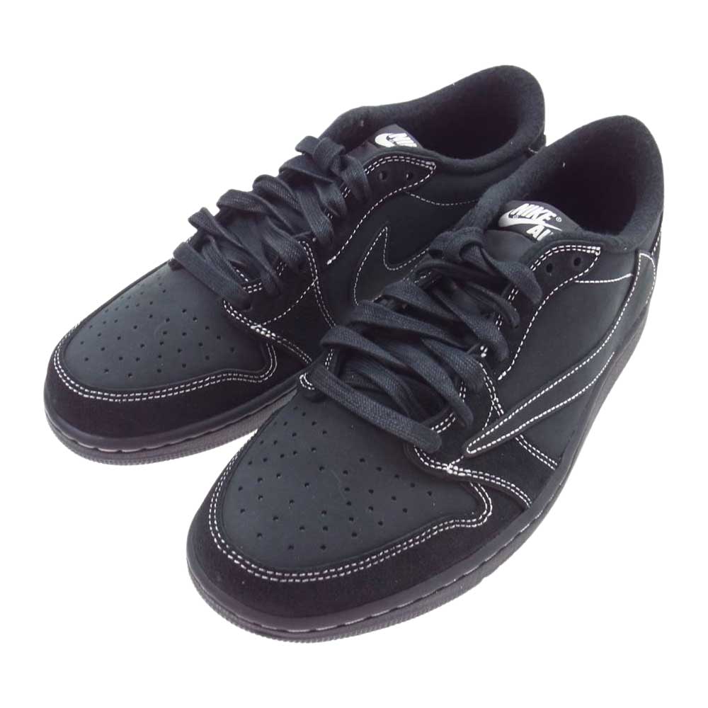 NIKE ナイキ 22AW  DM7866-001 Travis Scott Air Jordan 1 Low OG Black Phantom トラヴィススコット エアージョーダン ブラックファントム スニーカー ブラック系 27.5cm【新古品】【未使用】【中古】