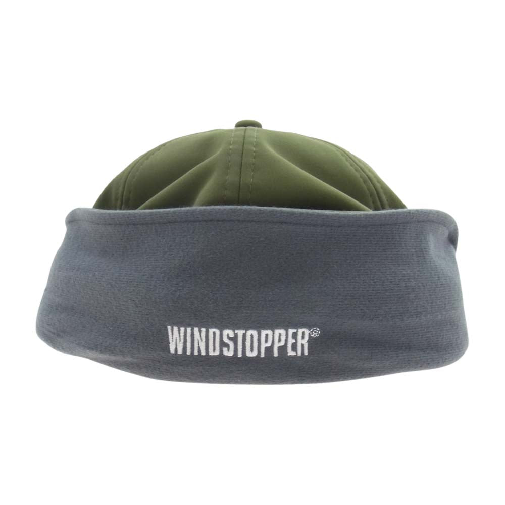 Supreme シュプリーム 20AW New Era CAP WINDSTOPPER Earflap Box Logo ウィンドストッパー イヤーフラップ ボックスロゴ ニューエラ キャップ 耳当て付き帽 モスグリーン系【美品】【中古】