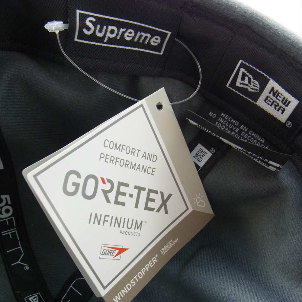 Supreme シュプリーム 20AW New Era CAP WINDSTOPPER Earflap Box Logo ウィンドストッパー イヤーフラップ ボックスロゴ ニューエラ キャップ 耳当て付き帽 モスグリーン系【美品】【中古】