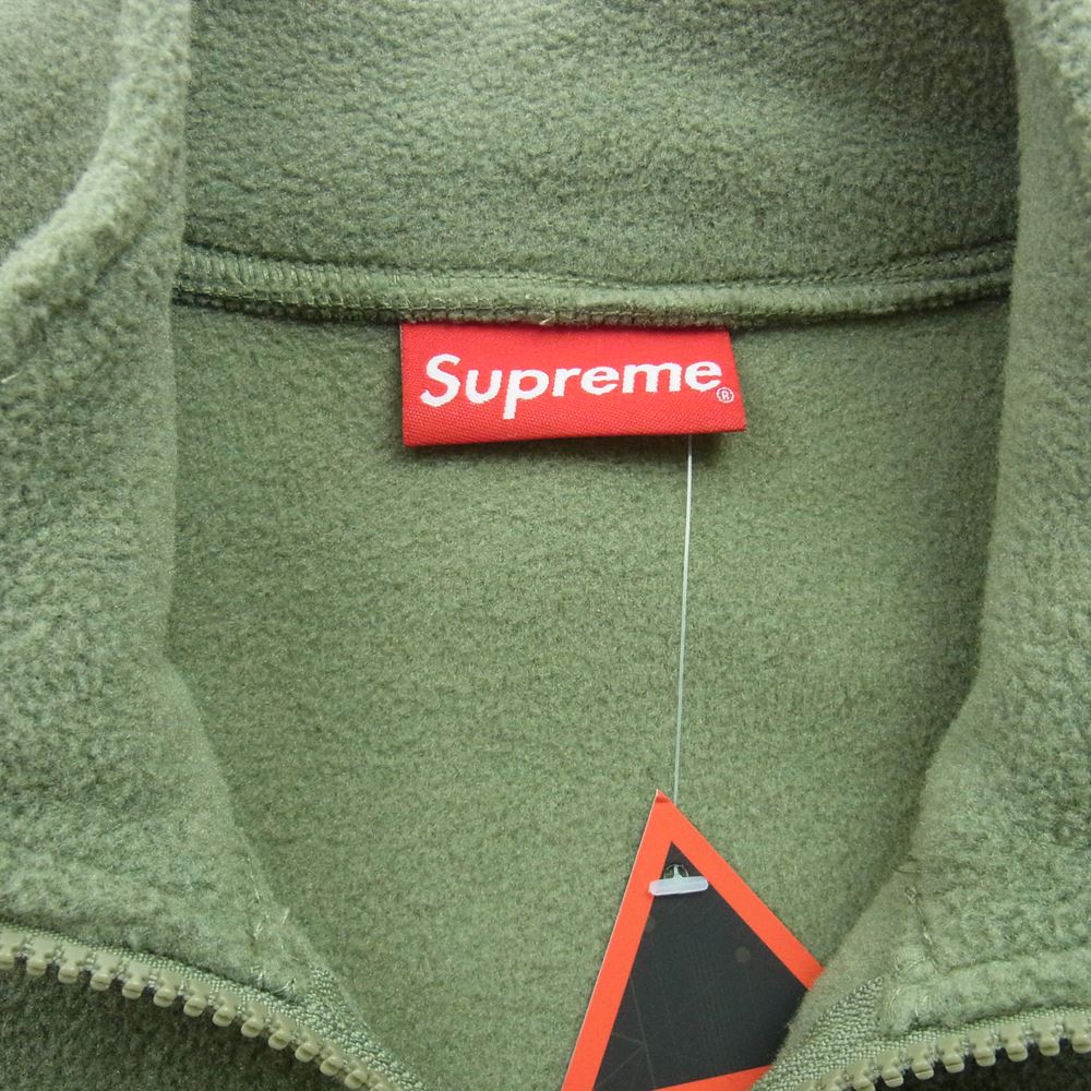 Supreme シュプリーム 21AW Polartec Half Zip Pullover ハーフジップ プルオーバー フリース グリーン系 M【新古品】【未使用】【中古】