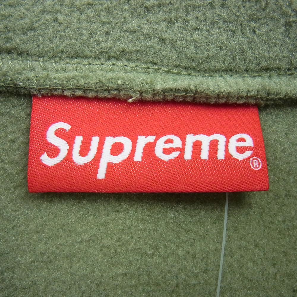 Supreme シュプリーム 21AW Polartec Half Zip Pullover ハーフジップ プルオーバー フリース グリーン系 M【新古品】【未使用】【中古】