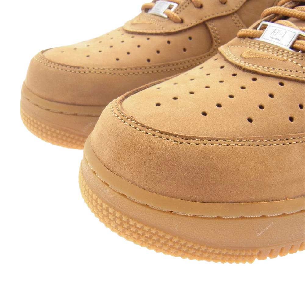 Supreme シュプリーム 22AW DN1555-200 Nike Air Force 1 Low wheat ウィート ナイキ エア フォース ワン ロー Flax フラックス スニーカー ブラウン系 29.5cm【新古品】【未使用】【中古】