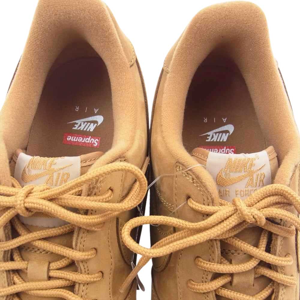 Supreme シュプリーム 22AW DN1555-200 Nike Air Force 1 Low wheat ウィート ナイキ エア フォース ワン ロー Flax フラックス スニーカー ブラウン系 29.5cm【新古品】【未使用】【中古】