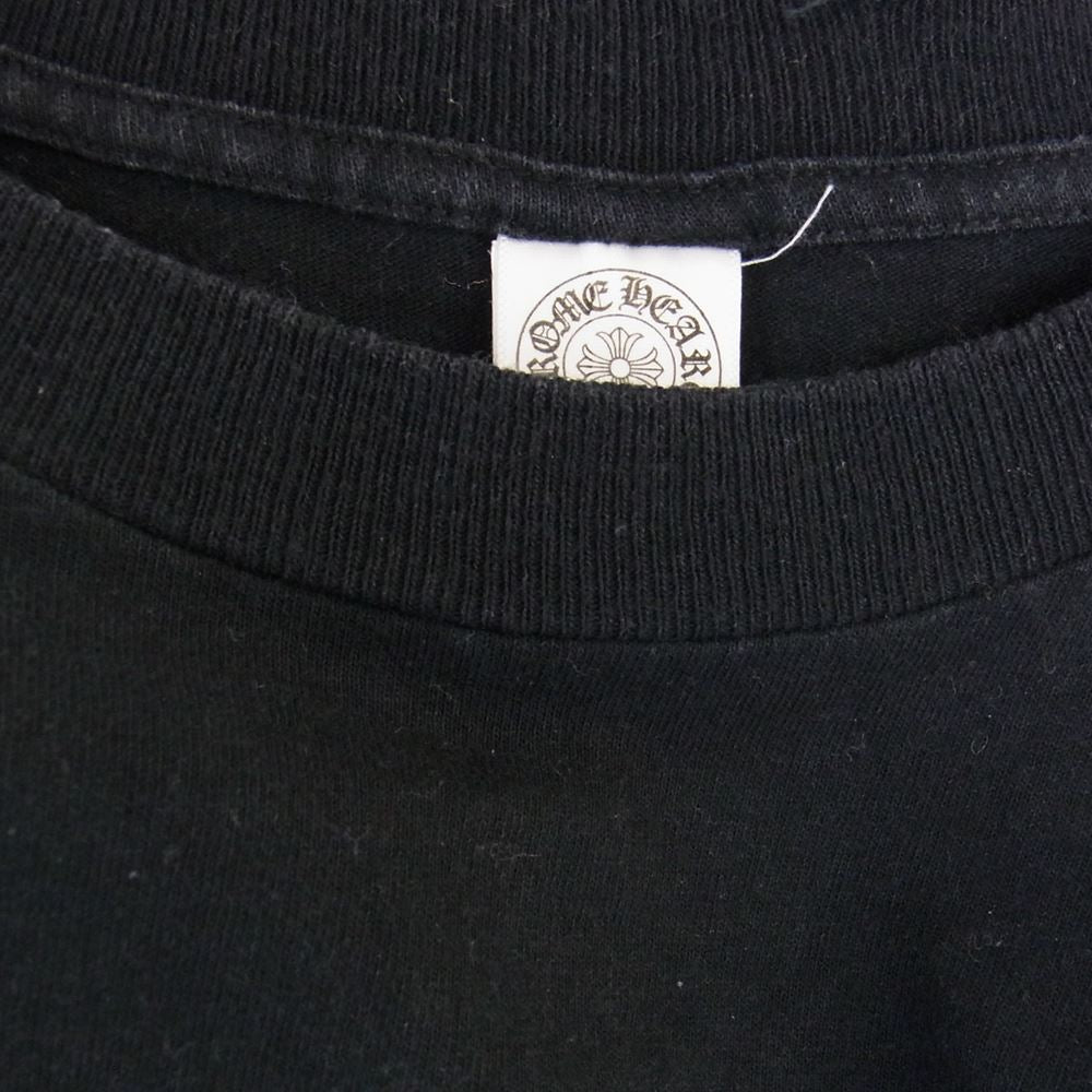 CHROME HEARTS クロムハーツ（原本無） 国内正規品 CHプラス バックプリント ポケット付き 長袖 Tシャツ ブラック系 L【中古】