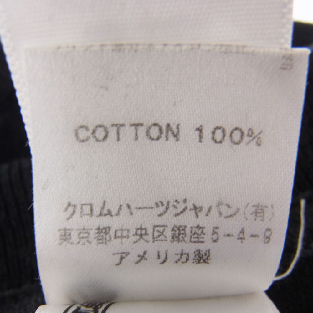 CHROME HEARTS クロムハーツ（原本無） 国内正規品 CHプラス バックプリント ポケット付き 長袖 Tシャツ ブラック系 L【中古】