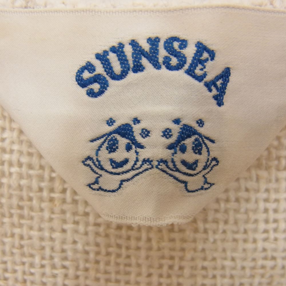 SUNSEA サンシー 18SS 18S26 DUNGAREES PULL OVER ダンガリース リネン プルオーバー 長袖 Tシャツ ベージュ系 3【中古】