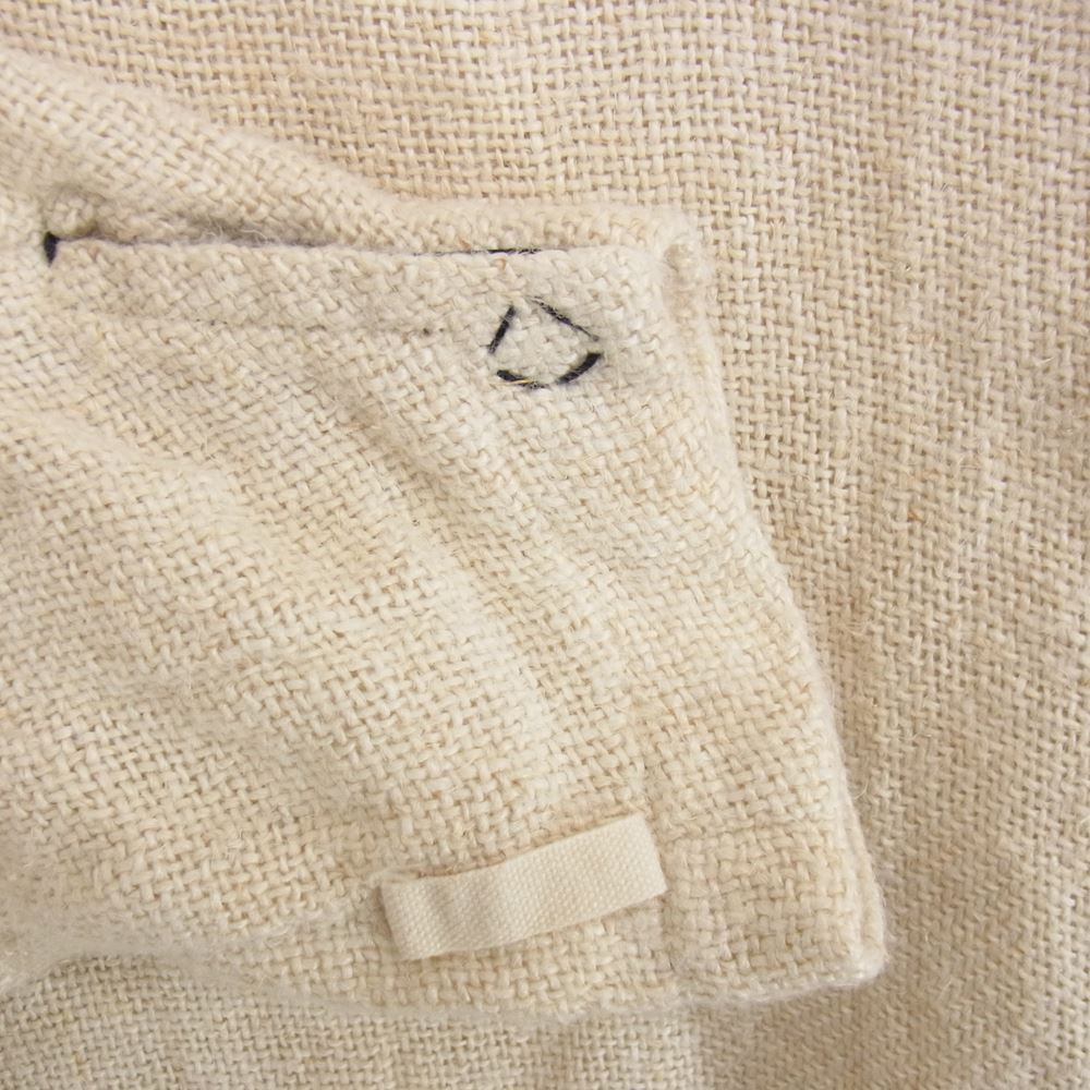 SUNSEA サンシー 18SS 18S26 DUNGAREES PULL OVER ダンガリース リネン プルオーバー 長袖 Tシャツ ベージュ系 3【中古】