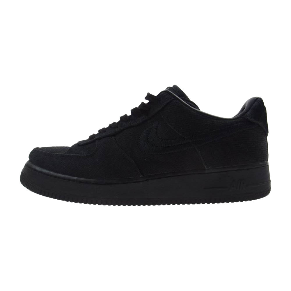 NIKE ナイキ CZ9084-001 STUSSY AIR FORCE 1 LOW 2020 ステューシー エア フォース I ロー スニーカー ブラック系 29.0cm【中古】