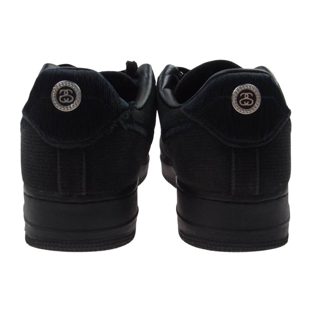 NIKE ナイキ CZ9084-001 STUSSY AIR FORCE 1 LOW 2020 ステューシー エア フォース I ロー スニーカー ブラック系 29.0cm【中古】