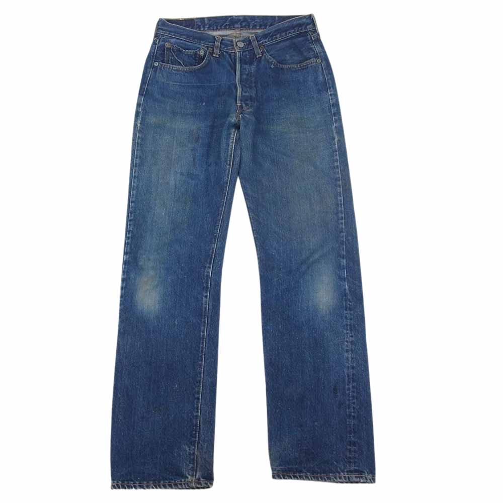 Levi's リーバイス 60s 70s BigE 後期 ボタン裏刻印2 ヴィンテージ ビッグE デニムパンツ ジーンズ シングルステッチ 赤耳 インディゴブルー系 31【中古】