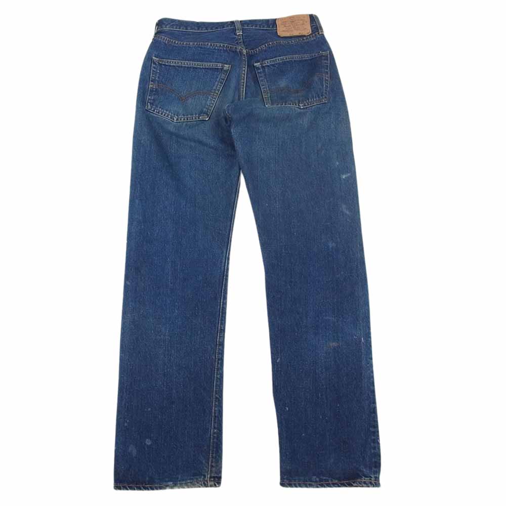 Levi's リーバイス 60s 70s BigE 後期 ボタン裏刻印2 ヴィンテージ ビッグE デニムパンツ ジーンズ シングルステッチ 赤耳 インディゴブルー系 31【中古】