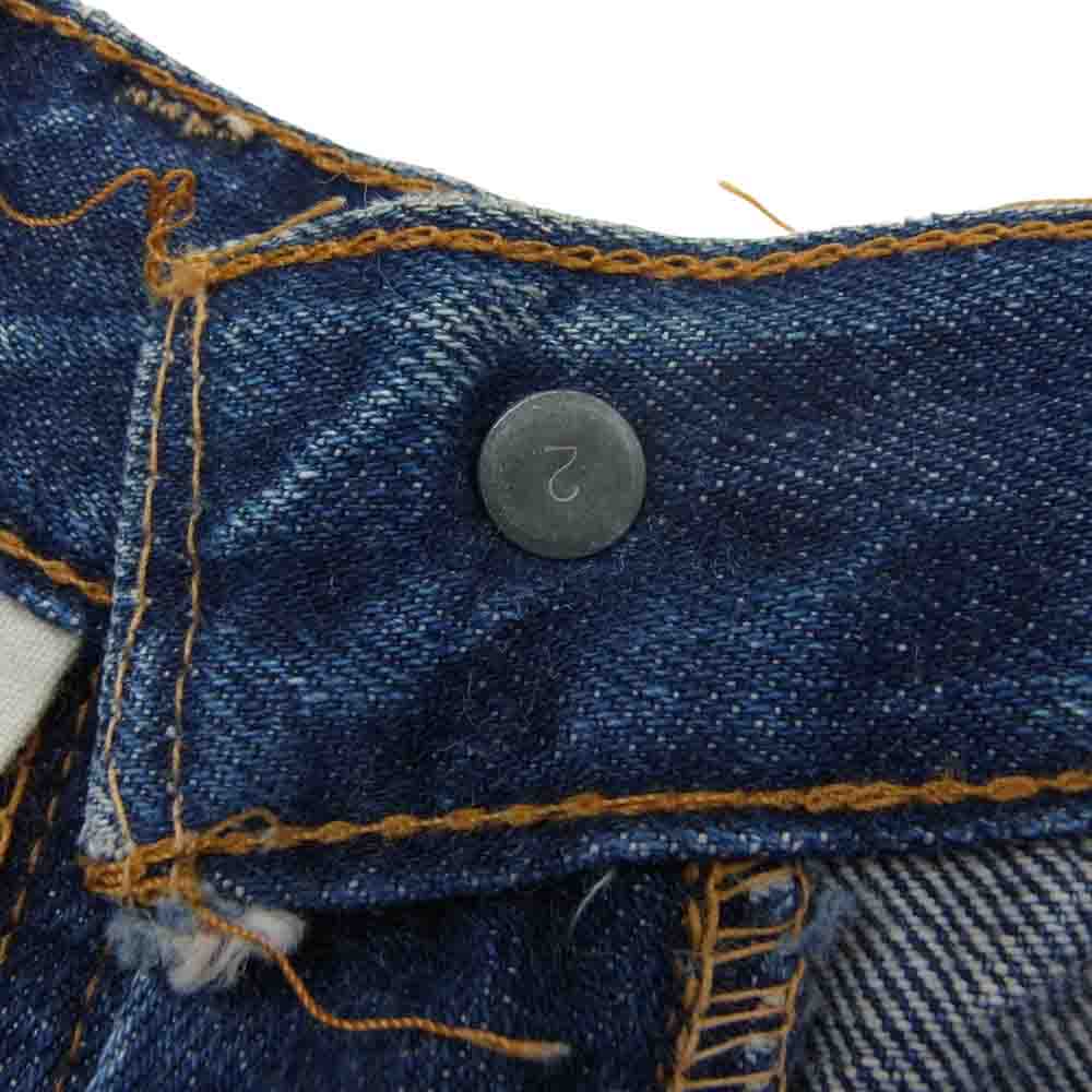 Levi's リーバイス 60s 70s BigE 後期 ボタン裏刻印2 ヴィンテージ ビッグE デニムパンツ ジーンズ シングルステッチ 赤耳 インディゴブルー系 31【中古】