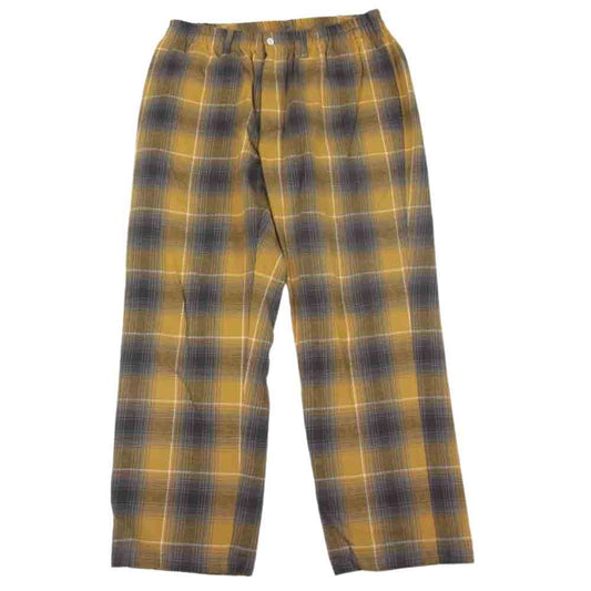 COOTIE クーティー チェック ネル イージー パンツ イエロー系 M【中古】