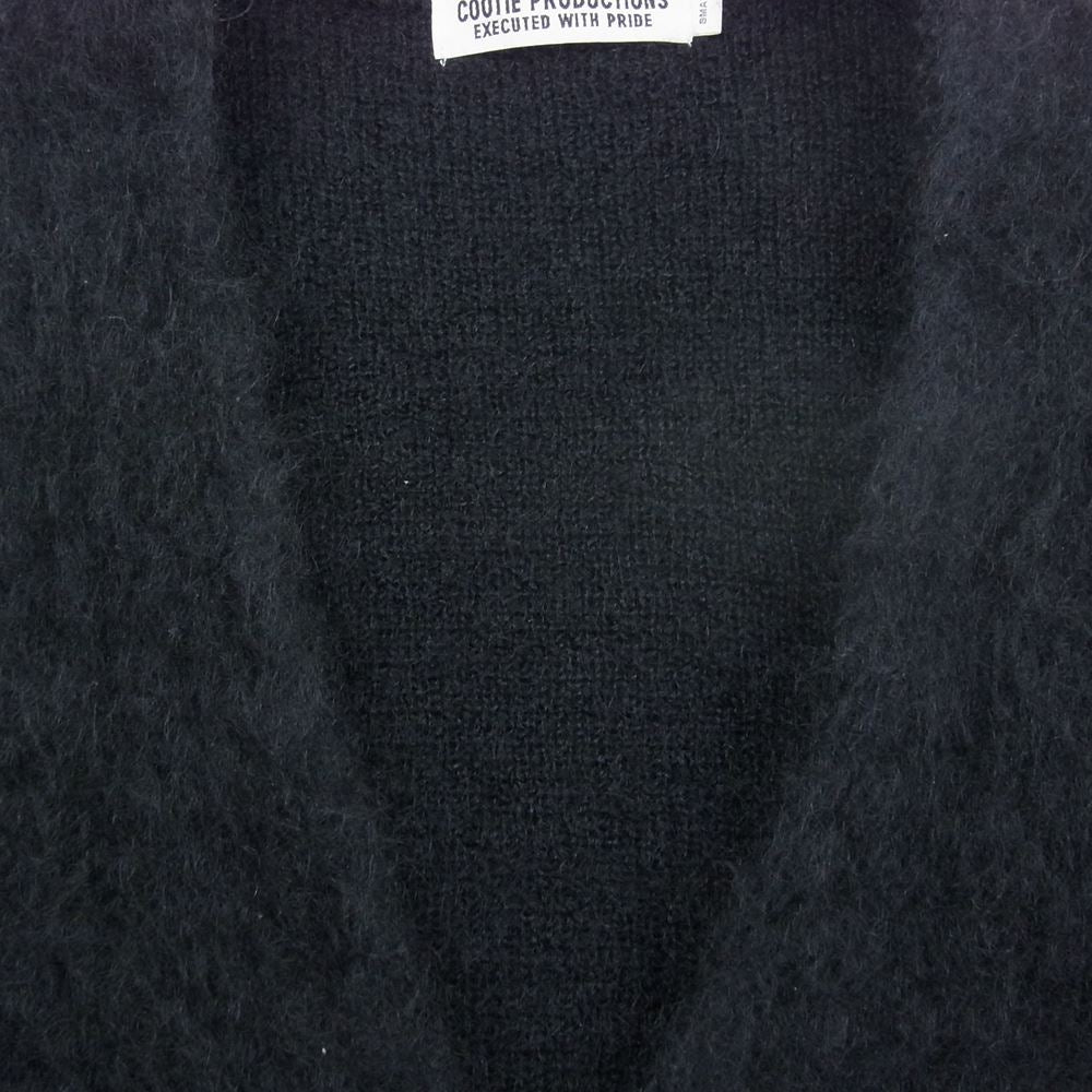 COOTIE クーティー MOHAIR CARDIGAN モヘア カーディガン ブラック系 S【中古】