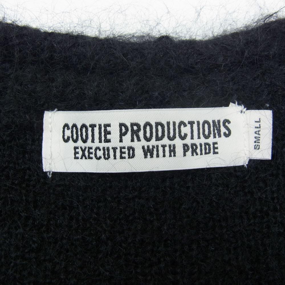 COOTIE クーティー MOHAIR CARDIGAN モヘア カーディガン ブラック系 S【中古】