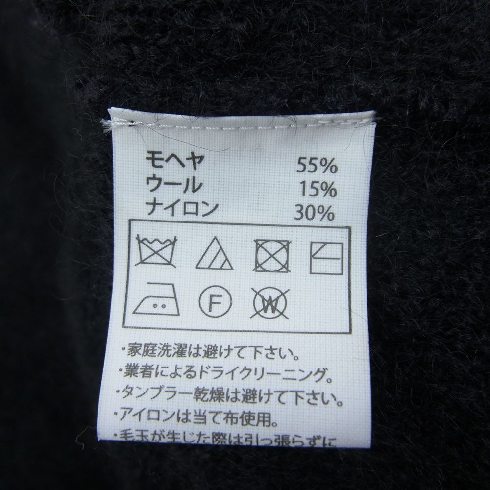 COOTIE クーティー MOHAIR CARDIGAN モヘア カーディガン ブラック系 S【中古】