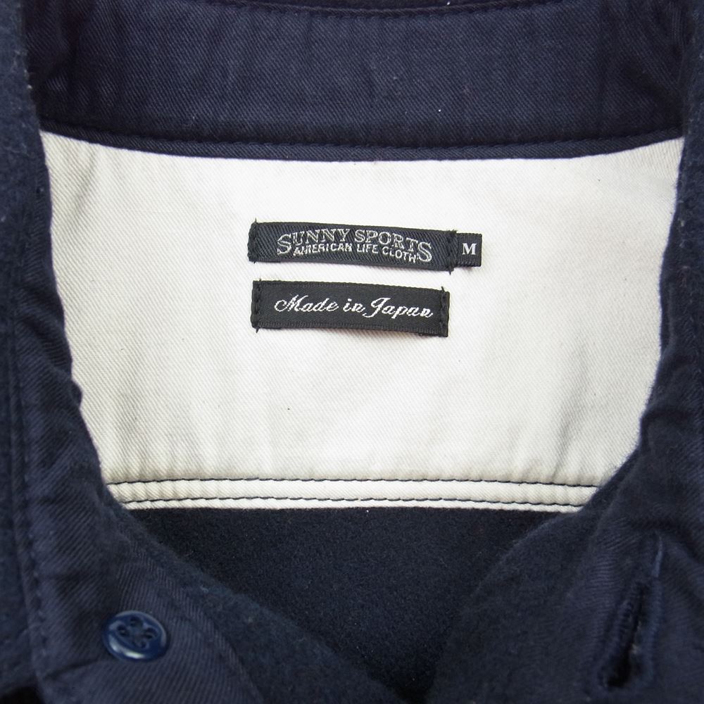 SUNNY SPORTS サニースポーツ メルトン CPO シャツ ジャケット ダークネイビー系 M【中古】