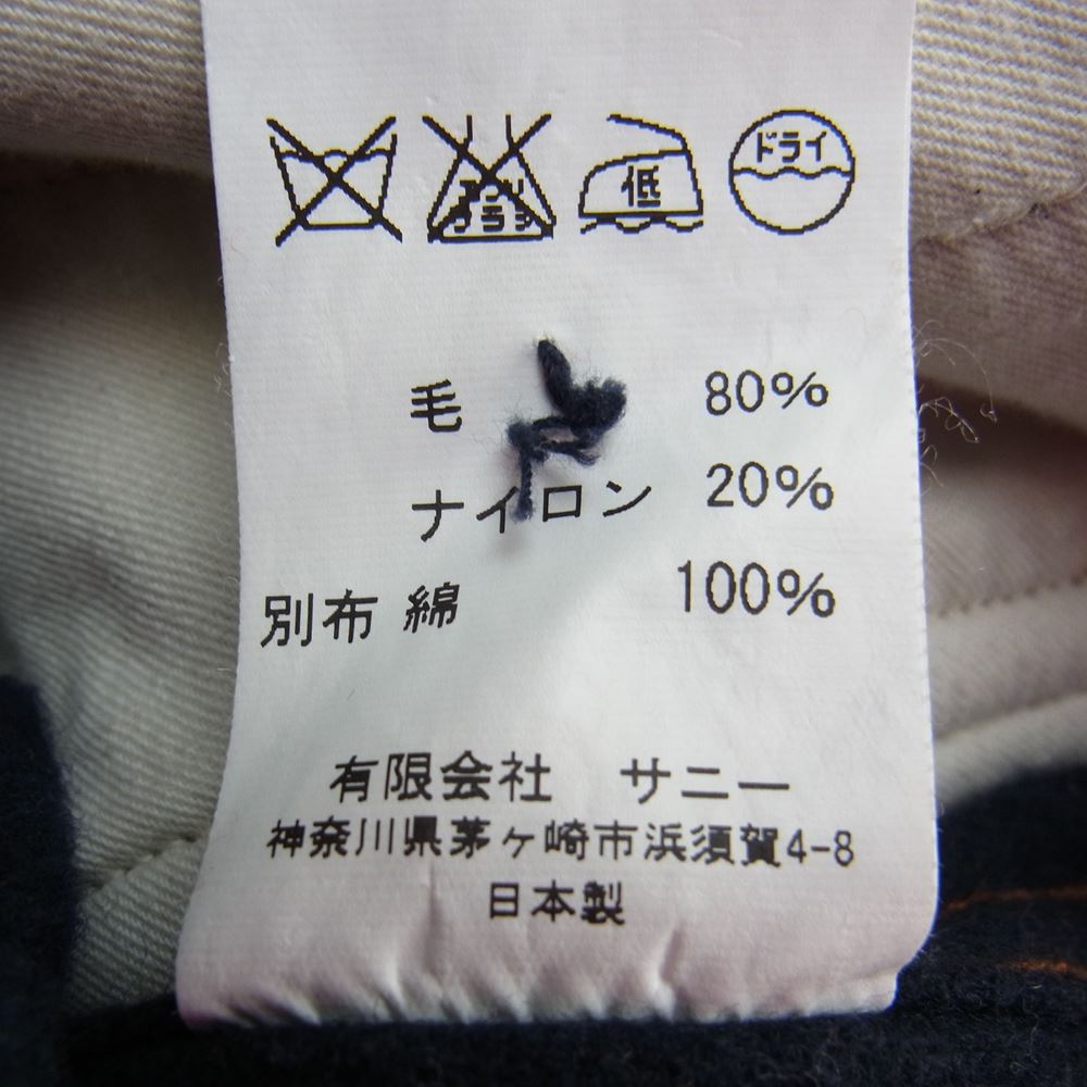 SUNNY SPORTS サニースポーツ メルトン CPO シャツ ジャケット ダークネイビー系 M【中古】