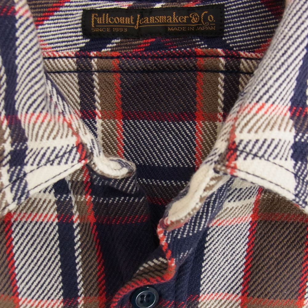 FULLCOUNT フルカウント 18AW Lot.4005 ORIGINAL CHECK NEL SHIRTS 長袖 ネルシャツ ロング スリーブ マルチカラー系 38【中古】