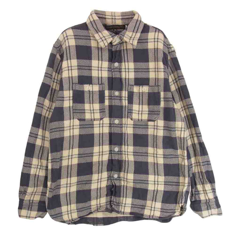 FULLCOUNT フルカウント Lot.4056 Original Check Cotton Flannel Shirt Navy 長袖 ネルシャツ ロング スリーブ ネイビー ネイビー系 38【中古】