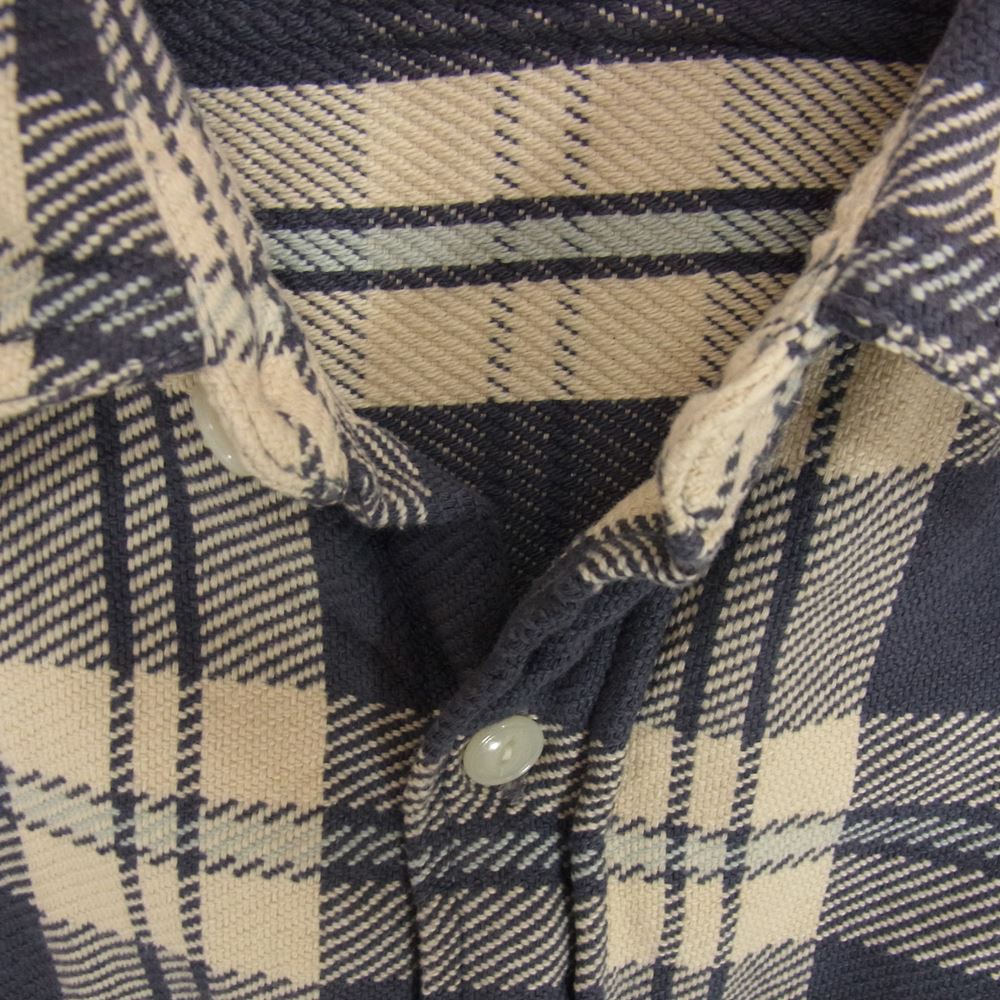 FULLCOUNT フルカウント Lot.4056 Original Check Cotton Flannel Shirt Navy 長袖 ネルシャツ ロング スリーブ ネイビー ネイビー系 38【中古】