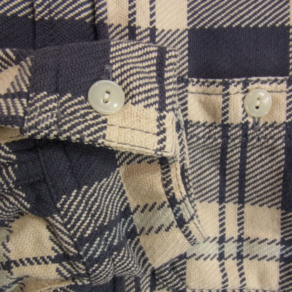 FULLCOUNT フルカウント Lot.4056 Original Check Cotton Flannel Shirt Navy 長袖 ネルシャツ ロング スリーブ ネイビー ネイビー系 38【中古】