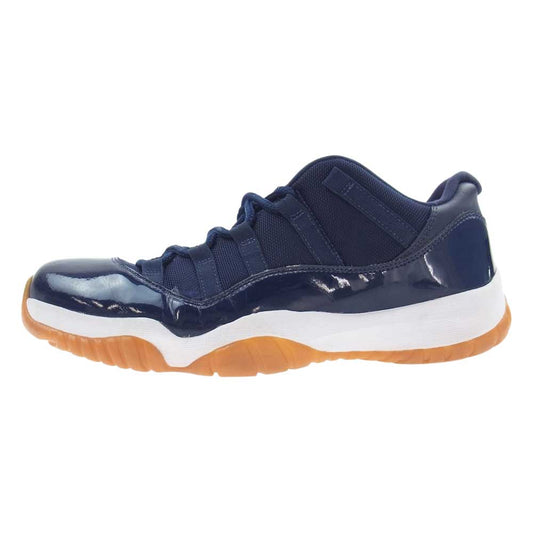 NIKE AIR JORDAN ナイキ ジョーダン 528895-405 AIR JORDAN 11 RETRO LOW NAVY GUM エアジョーダン 11 レトロ ローカット ブルー系 27cm【中古】