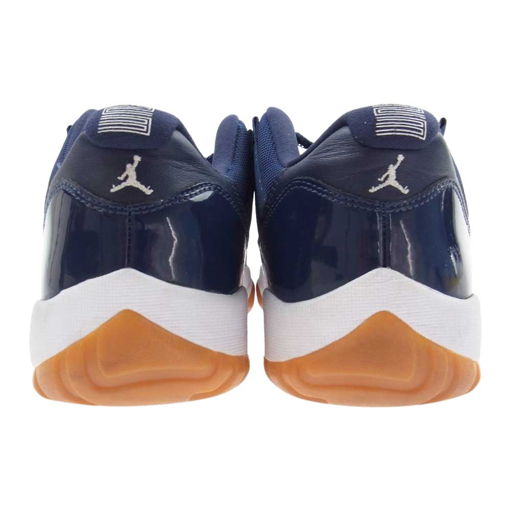 NIKE AIR JORDAN ナイキ ジョーダン 528895-405 AIR JORDAN 11 RETRO LOW NAVY GUM エアジョーダン 11 レトロ ローカット ブルー系 27cm【中古】