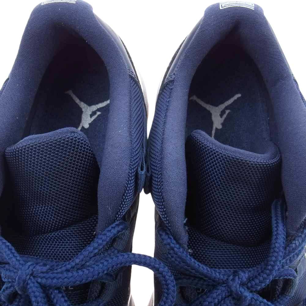 NIKE AIR JORDAN ナイキ ジョーダン 528895-405 AIR JORDAN 11 RETRO LOW NAVY GUM エアジョーダン 11 レトロ ローカット ブルー系 27cm【中古】