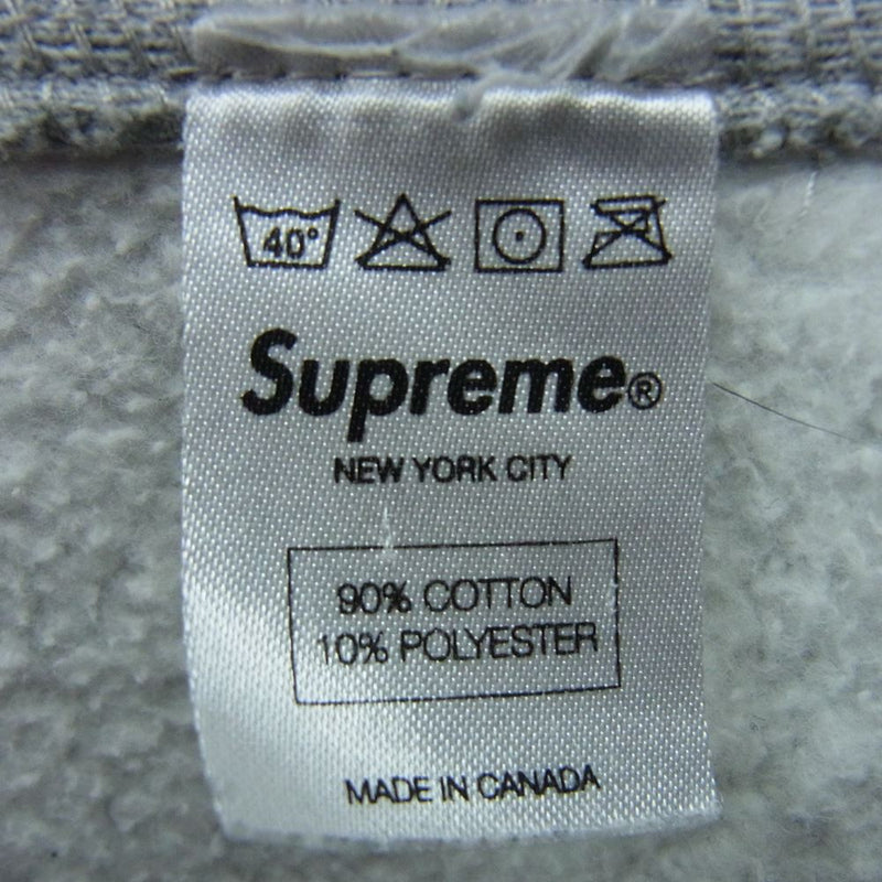 Supreme シュプリーム 	11AW Snap Front Sweat スナップ フロント スウェット ジャケット グレー系 M【中古】