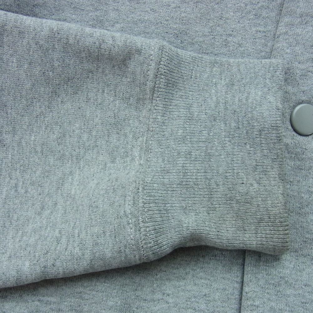 Supreme シュプリーム 	11AW Snap Front Sweat スナップ フロント スウェット ジャケット グレー系 M【中古】