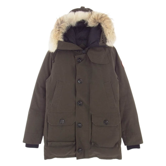 CANADA GOOSE カナダグース 2300JM 国内正規品 グリフィンインターナショナル BROOKFIELD PARKA ブルックフィールド パーカー ダウンジャケット カーキ系 S【中古】
