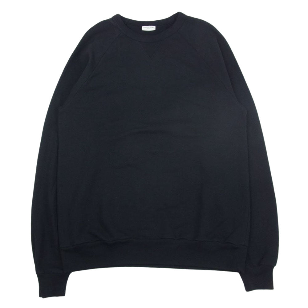 DRIES VAN NOTEN ドリスヴァンノッテン コットン クルーネック スウェット トレーナー ブラック系 M【中古】