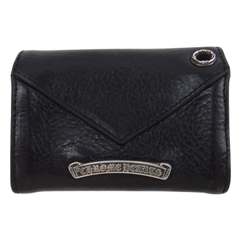 CHROME HEARTS クロムハーツ（原本無） Tiny WALLET タイニー CHプラス ウォレット ブラック系【中古】