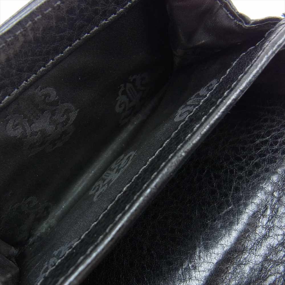 CHROME HEARTS クロムハーツ（原本無） Tiny WALLET タイニー CHプラス ウォレット ブラック系【中古】