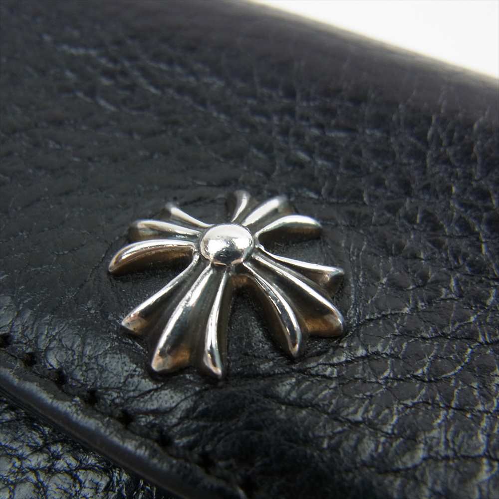 CHROME HEARTS クロムハーツ（原本無） Tiny WALLET タイニー CHプラス ウォレット ブラック系【中古】