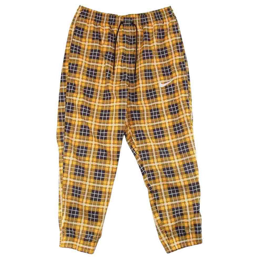 NIKE ナイキ CK0531-728 ウーブンプレイド チェック パンツ イエロー系 XL【中古】