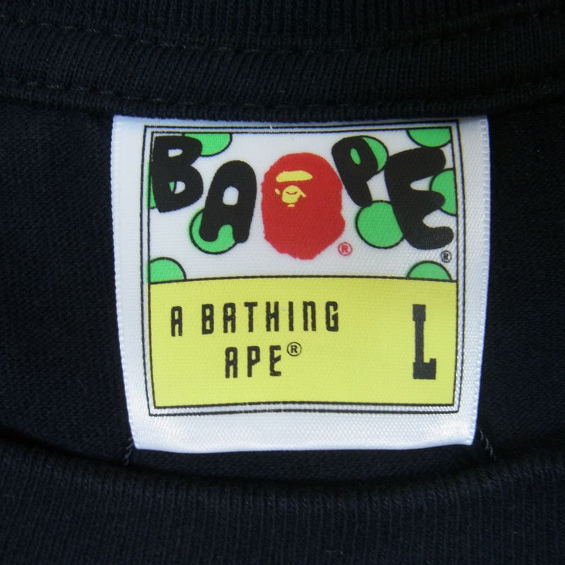 A BATHING APE アベイシングエイプ 20SS BAPE 1st Camo 2nd Ape Tee 半袖 ファーストカモ Tシャツ ブラック系 L【新古品】【未使用】【中古】