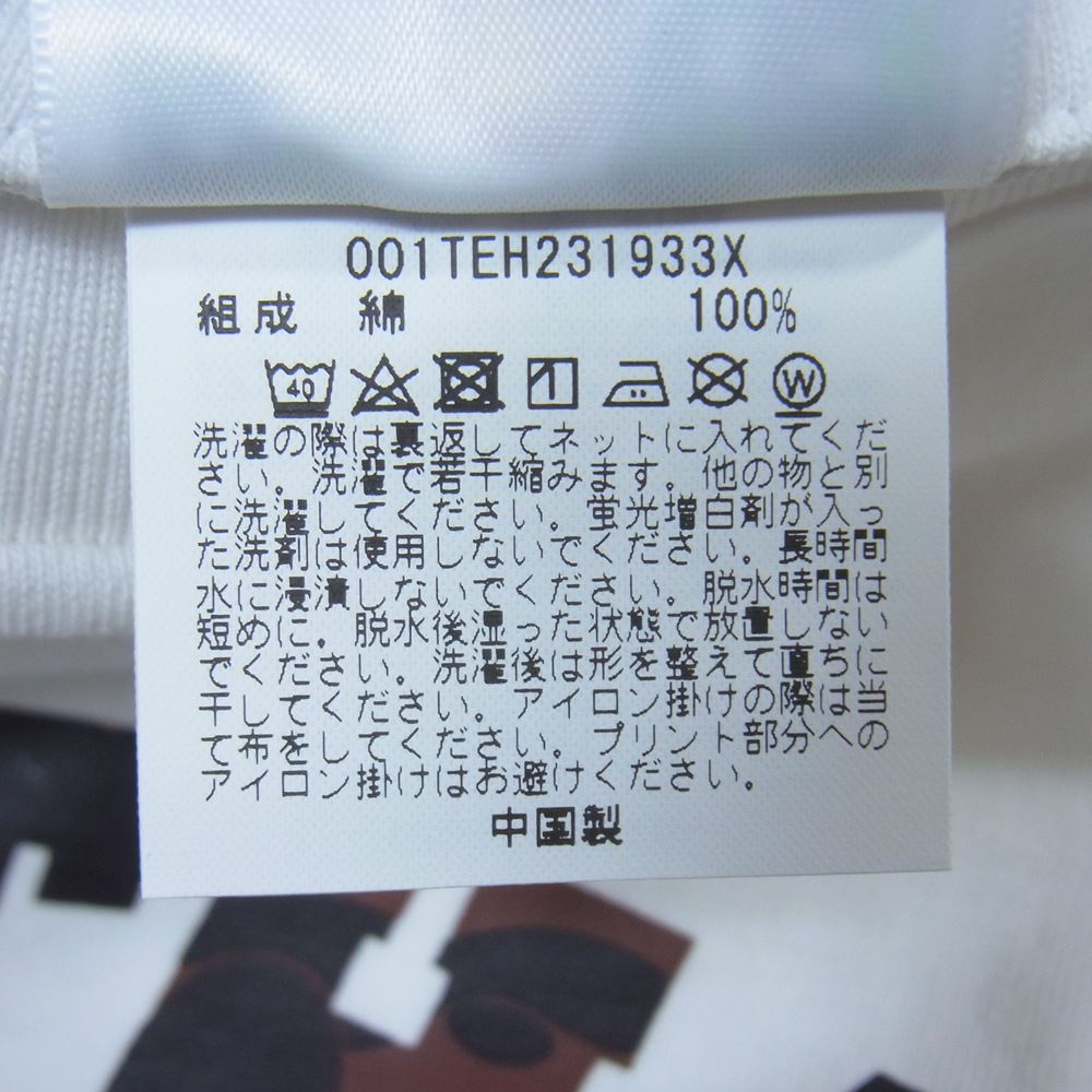 A BATHING APE アベイシングエイプ BAPE X M&M'S COLLEGE TEE エムアンドエム カレッジ 半袖 Tシャツ ホワイト系 L【新古品】【未使用】【中古】