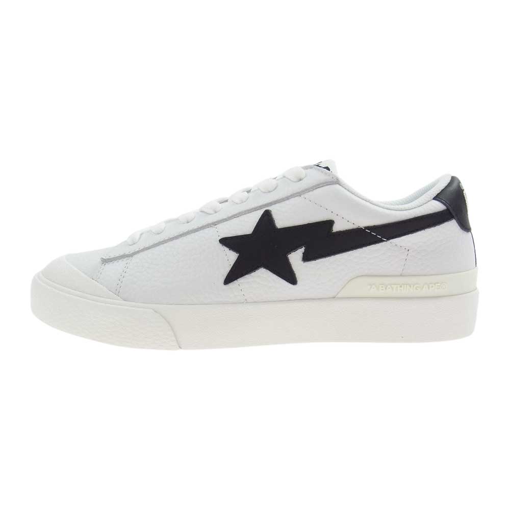 A BATHING APE アベイシングエイプ 1I20191014 MAD STA M マッドスタ スター ローカット スニーカー ホワイト系 27.5cm【新古品】【未使用】【中古】
