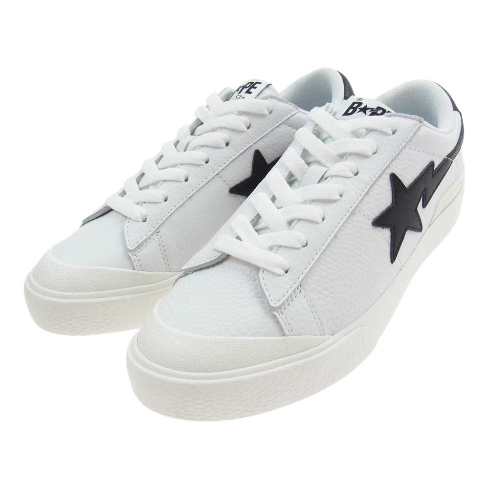 A BATHING APE アベイシングエイプ 1I20191014 MAD STA M マッドスタ スター ローカット スニーカー ホワイト系 27.5cm【新古品】【未使用】【中古】