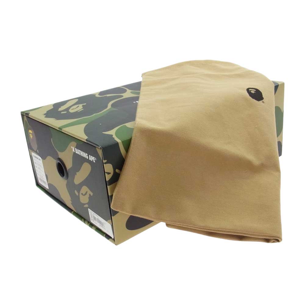 A BATHING APE アベイシングエイプ 1I20191014 MAD STA M マッドスタ スター ローカット スニーカー ホワイト系 27.5cm【新古品】【未使用】【中古】