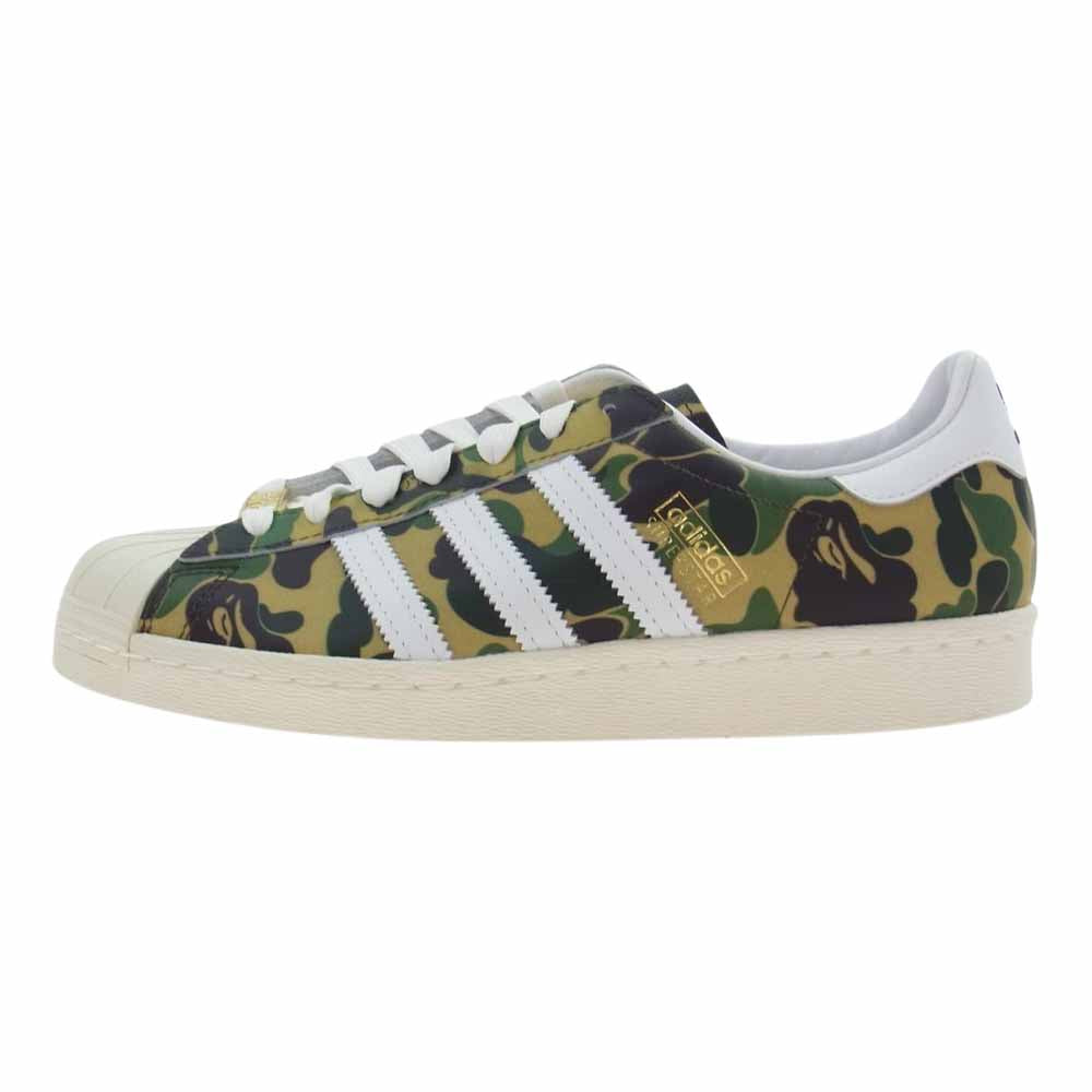 adidas アディダス GZ8981 × A BATHING APE アベイシングエイプ SUPER STAR 80S BAPE スーパースター 80S べイプ カモ マルチカラー系 27.0cm【新古品】【未使用】【中古】