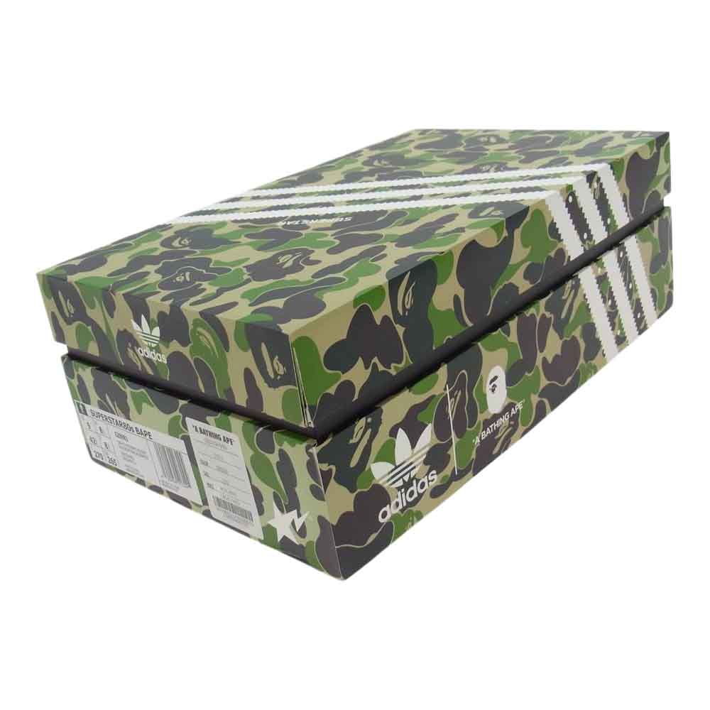 adidas アディダス GZ8981 × A BATHING APE アベイシングエイプ SUPER STAR 80S BAPE スーパースター 80S べイプ カモ マルチカラー系 27.0cm【新古品】【未使用】【中古】