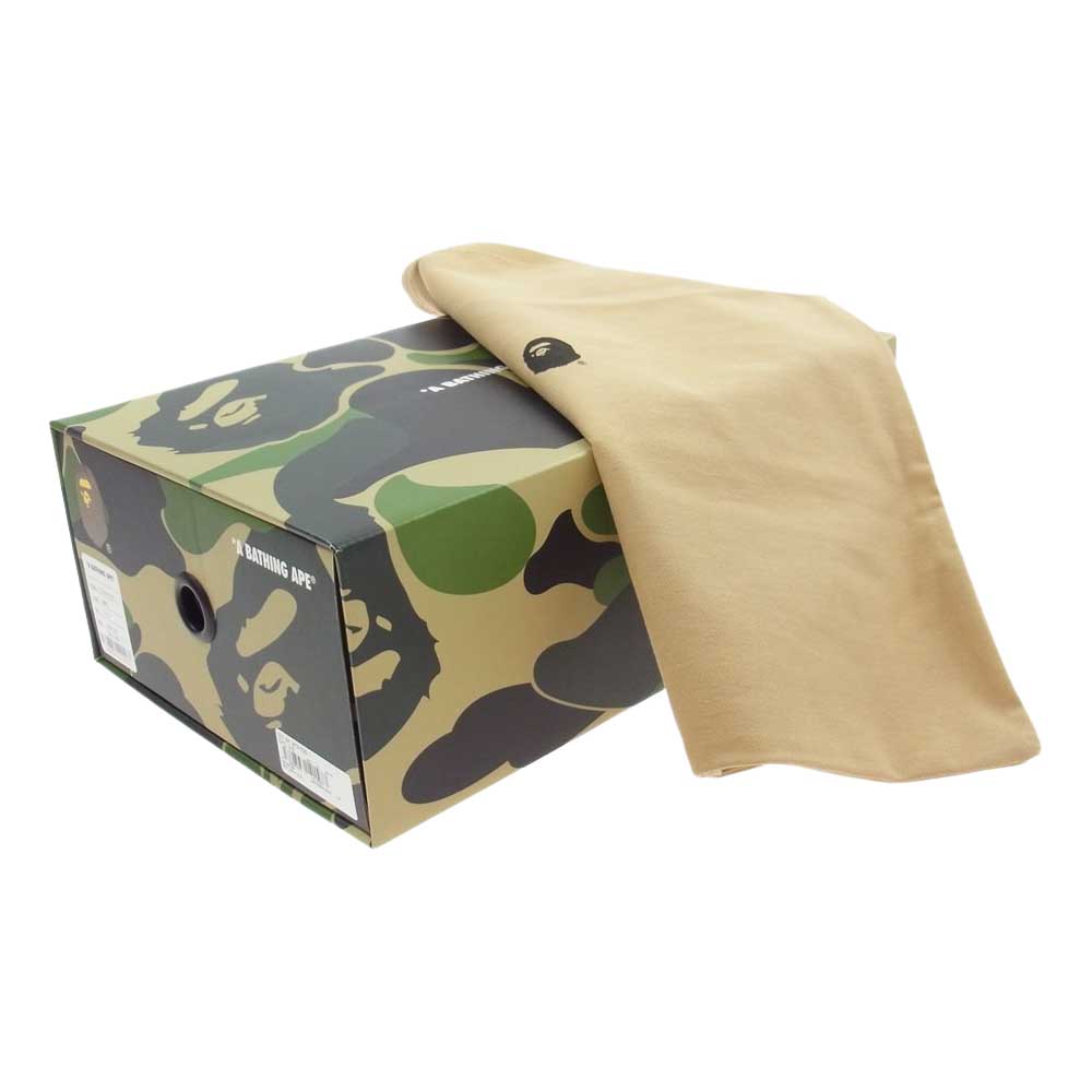 A BATHING APE アベイシングエイプ 1I20191020 BAPE STA SK8 STA ベイプスタ ローカット スニーカー NAVY ライトブラウン系 インディゴブルー系 27.5cm【新古品】【未使用】【中古】