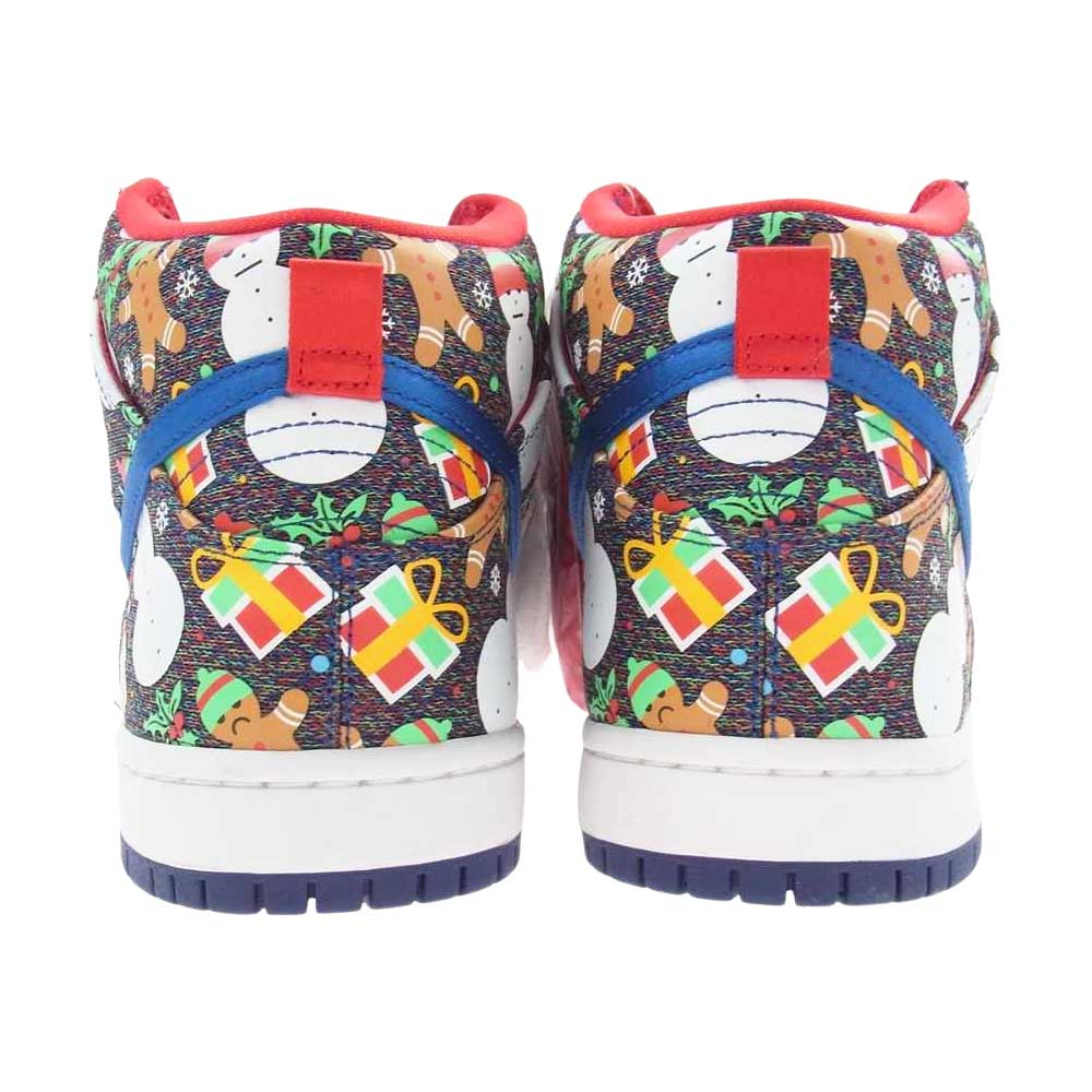 NIKE ナイキ 881758 446 CONCEPTS SB DUNK HIGH TRD QS UGLY CHRISTMAS SWEATER  コンセプツ ダンク ハイ アグリー クリスマス セーター ブルーリボン アトムレッド スニーカー  マルチカラー系 28cm【新古品】【未使用】【中古】
