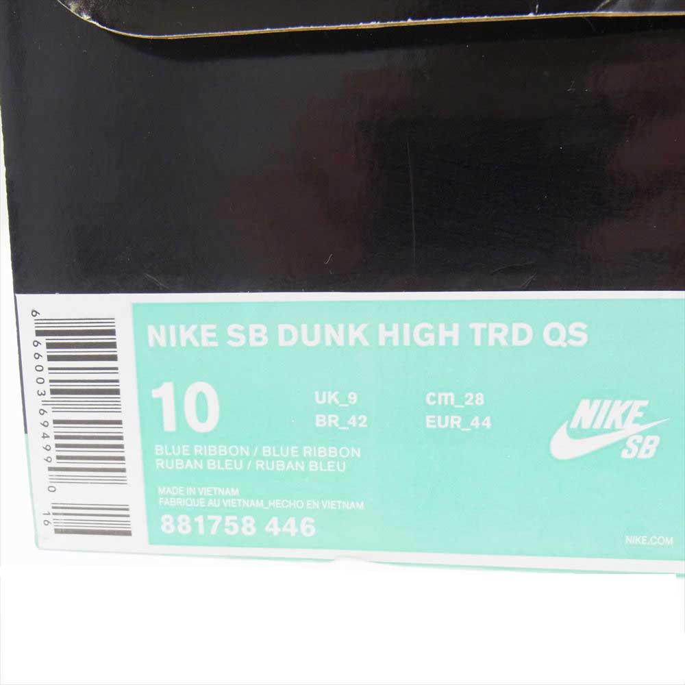 NIKE ナイキ 881758 446 CONCEPTS SB DUNK HIGH TRD QS UGLY CHRISTMAS SWEATER  コンセプツ ダンク ハイ アグリー クリスマス セーター ブルーリボン アトムレッド スニーカー  マルチカラー系 28cm【新古品】【未使用】【中古】