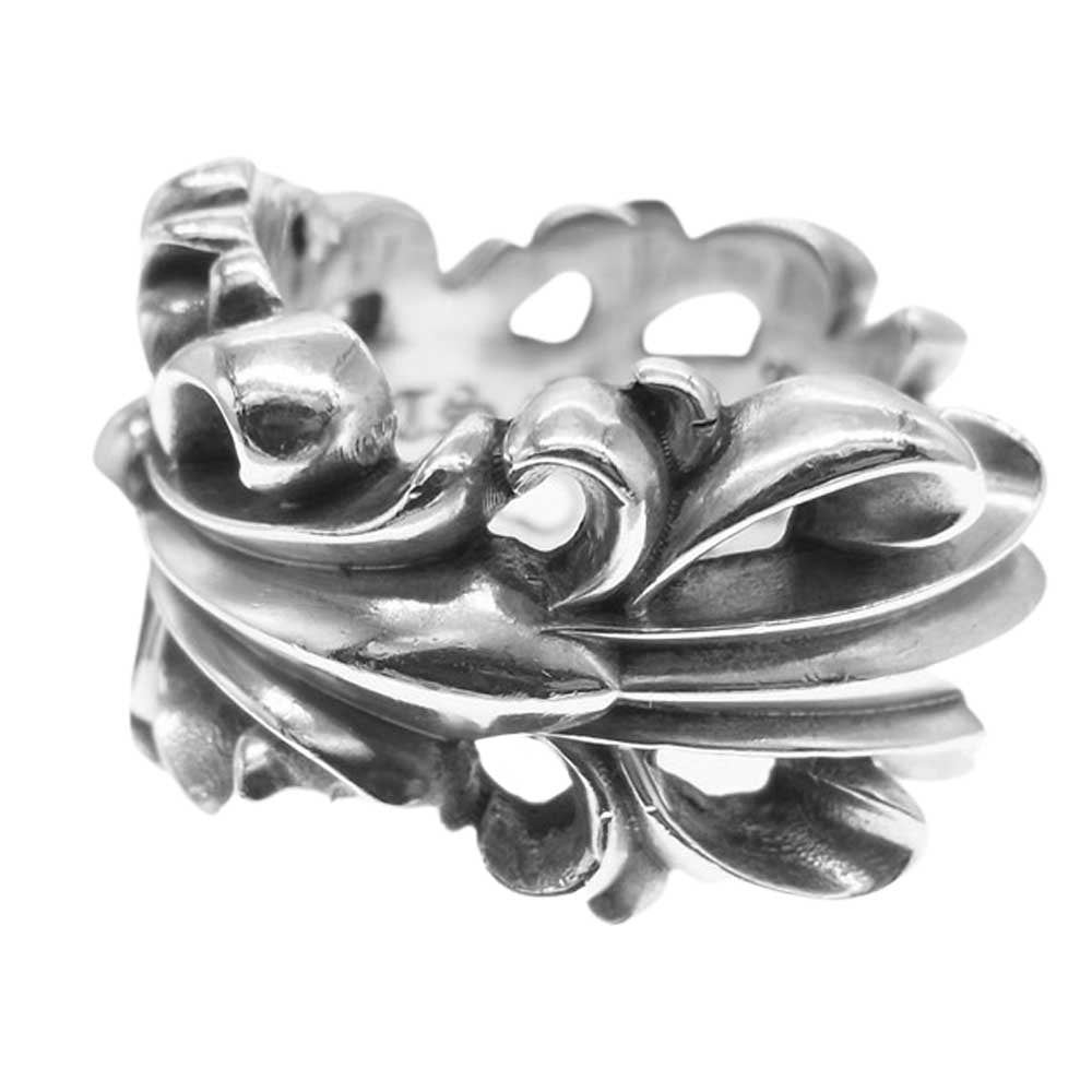 CHROME HEARTS クロムハーツ（原本有） DBL FLRL CRS ダブルフローラル クロス リング シルバー シルバー系 26号【中古】