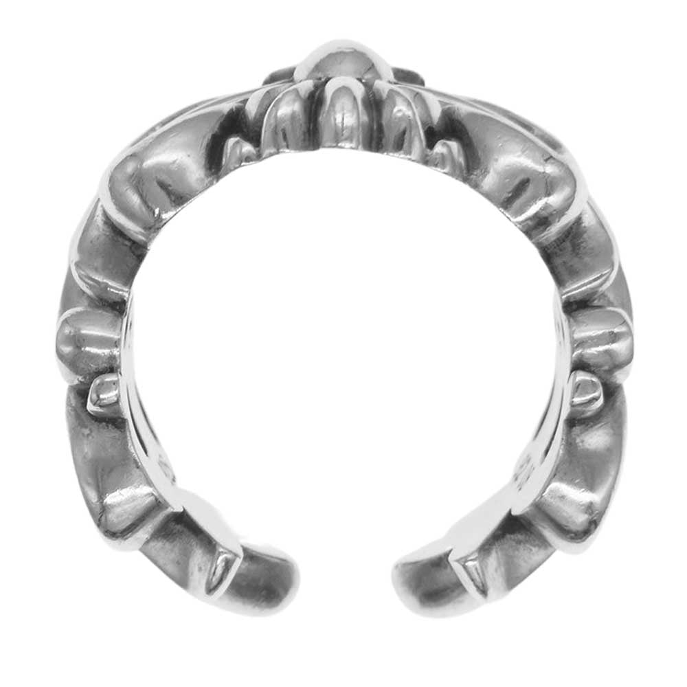 CHROME HEARTS クロムハーツ（原本有） DBL FLRL CRS ダブルフローラル クロス リング シルバー シルバー系 26号【中古】