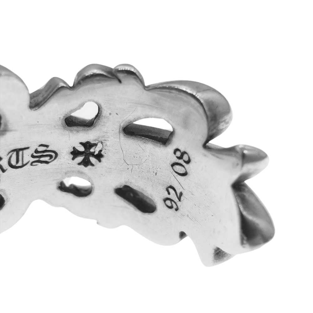 CHROME HEARTS クロムハーツ（原本有） DBL FLRL CRS ダブルフローラル クロス リング シルバー シルバー系 26号【中古】